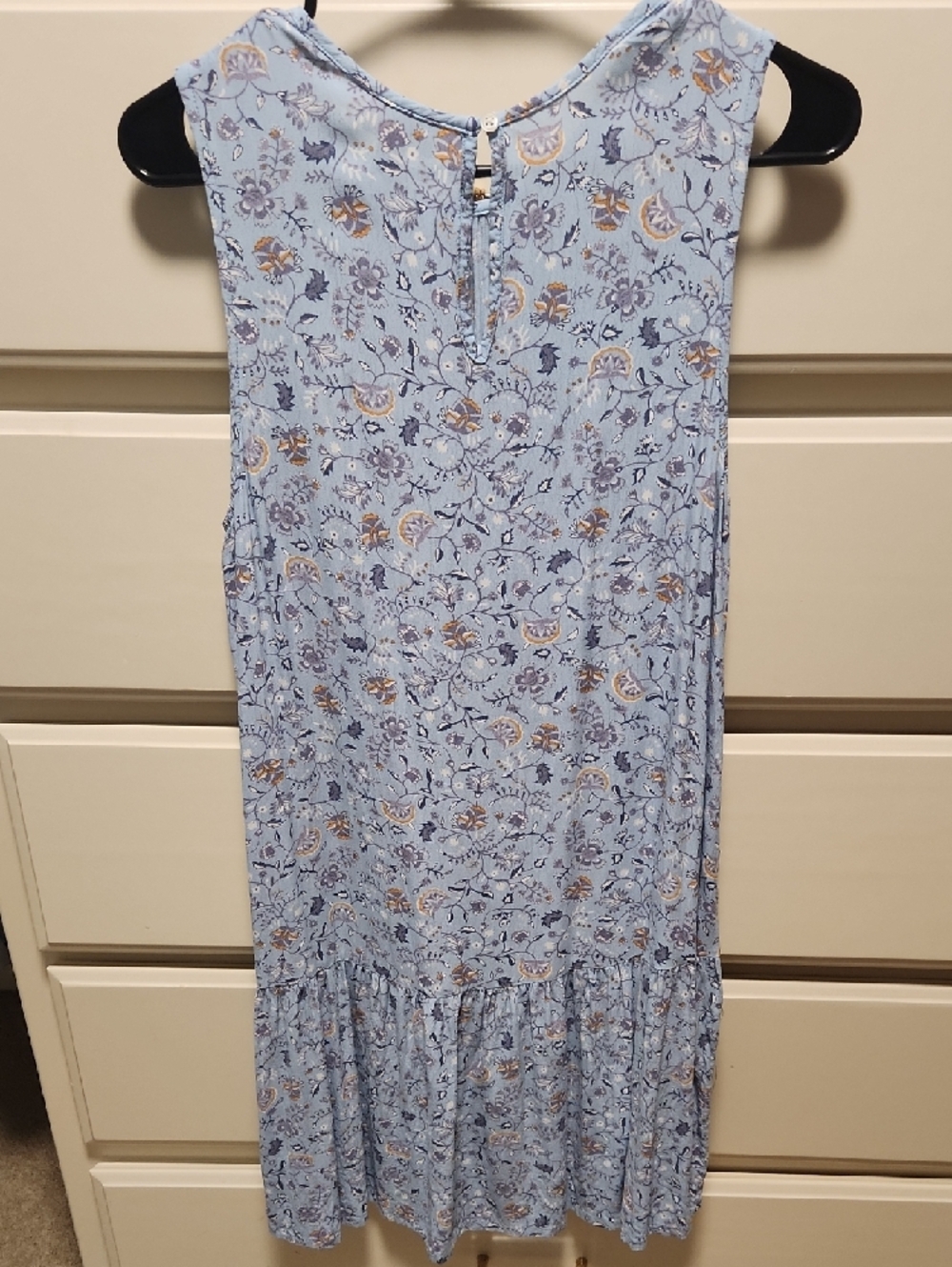 a.n.a Light Blue Floral Midi Dress - Picture 2 of 3